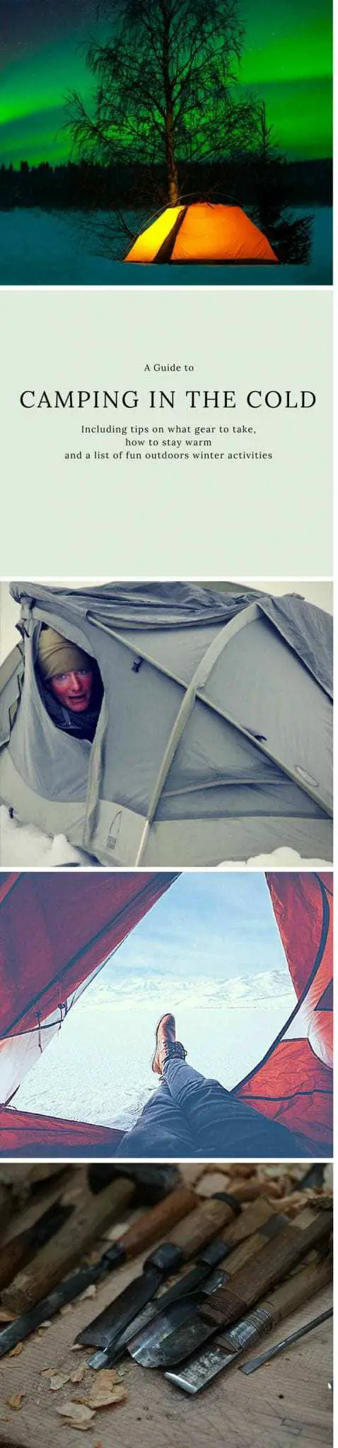stay warm when camping in the cold
